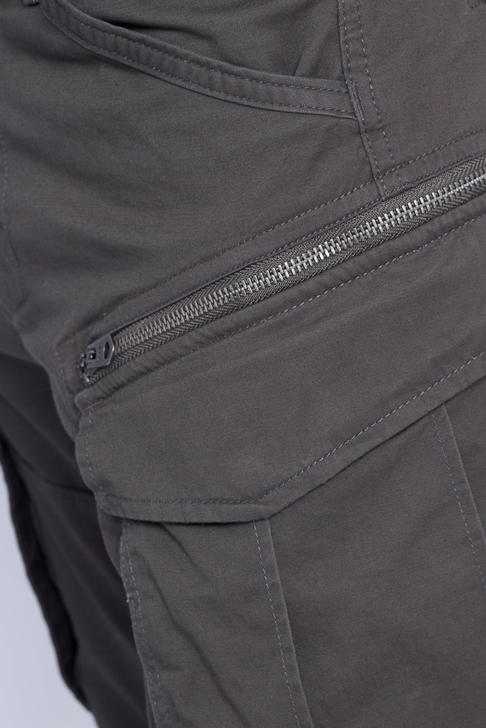 G-Star nohavice cargo pánske bavlnené s elastanom Rovic Zip 3D Regular Tapered zelená D02190.5126.1260