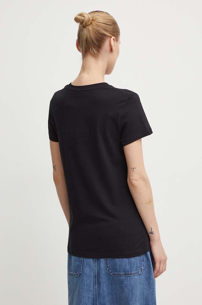 Ρούχα Βαμβακερό μπλουζάκι Levi's 17369.0201 μαύρο