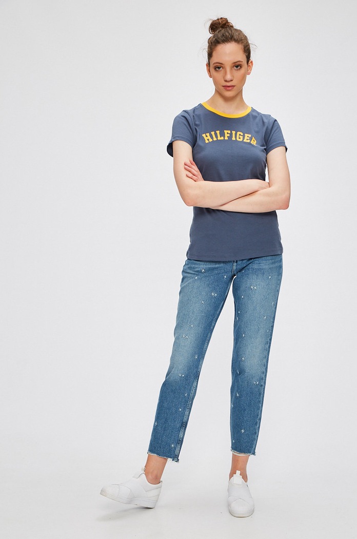 Tommy Hilfiger - Top UW0UW00091 modrá AA00