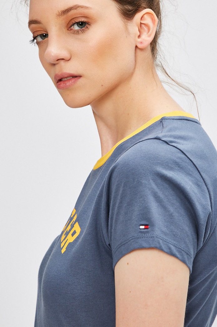 Tommy Hilfiger - Top modrá UW0UW00091