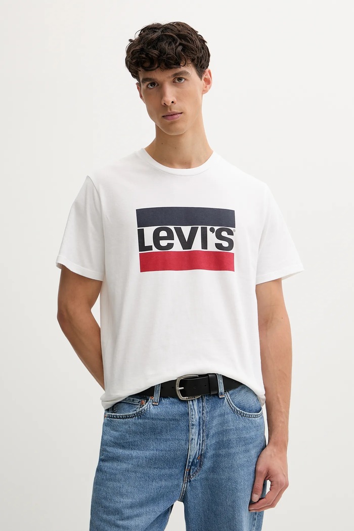 Levi's tricou print alb 39636.0000
