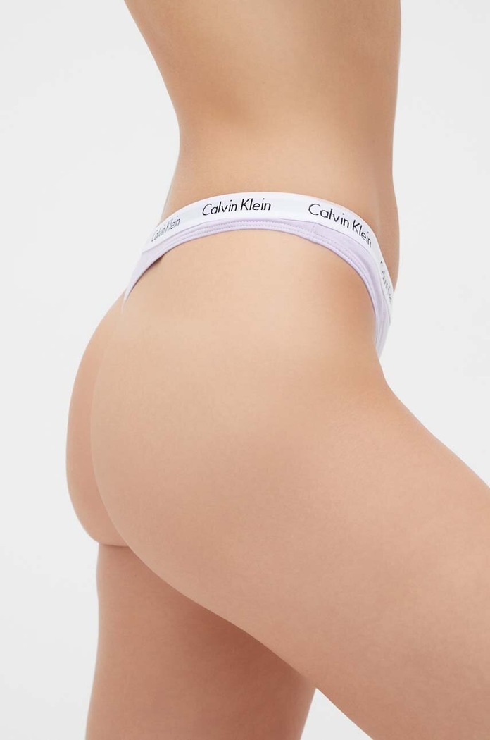 Calvin Klein Underwear stringi (3-pack) fioletowy 000QD3587E.