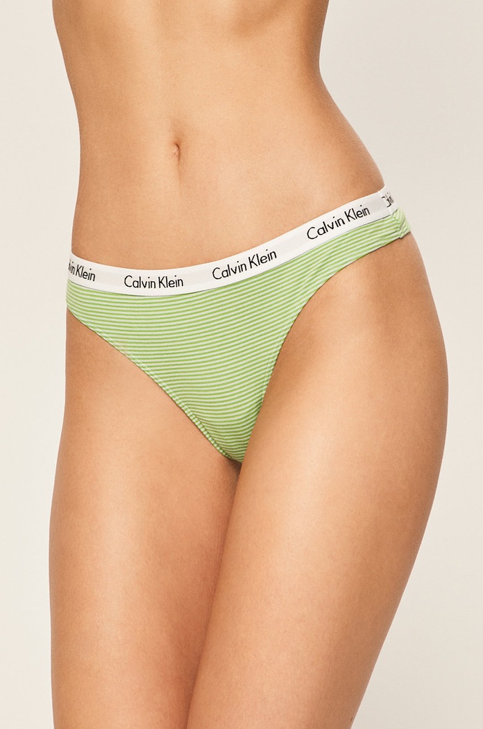 Tanga Calvin Klein Underwear tanga zelená 0000D1617E