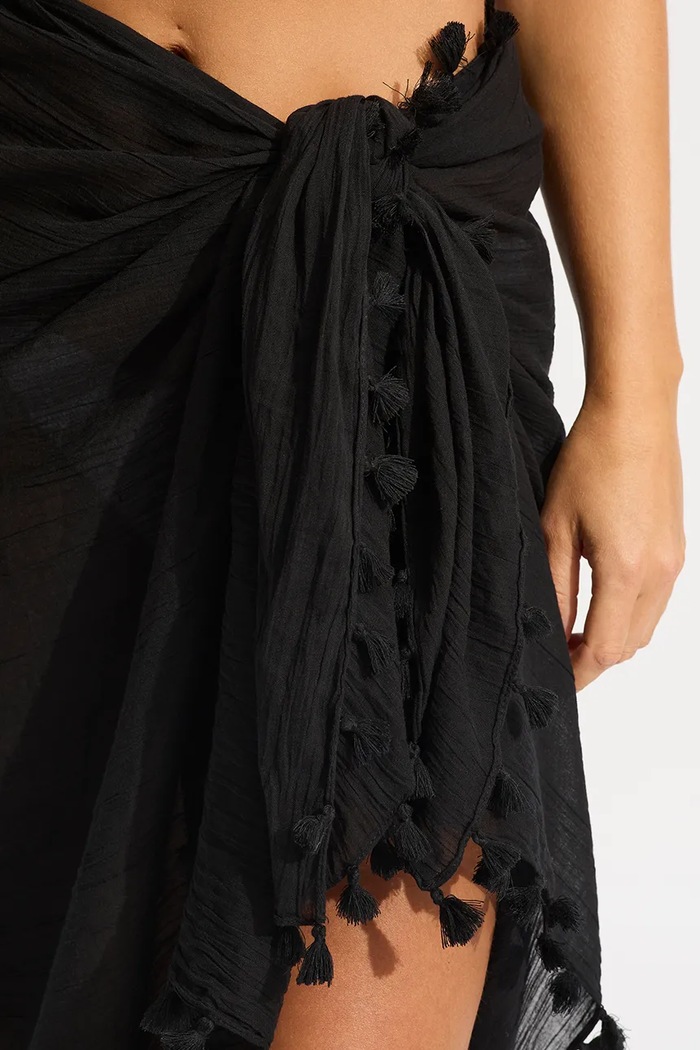 Seafolly - Plážová šatka čierna 52965.SG