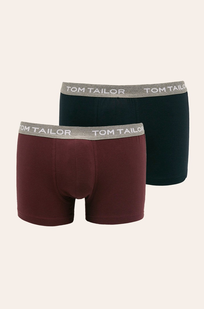 Tom Tailor Denim - Bokserki (2 pack) bokserki dopasowane bordowy 70249.6061