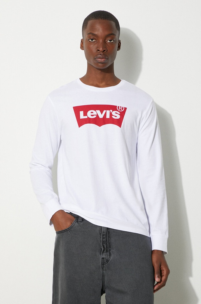 Levi's longsleeve κανονικό λευκό 36015.0010