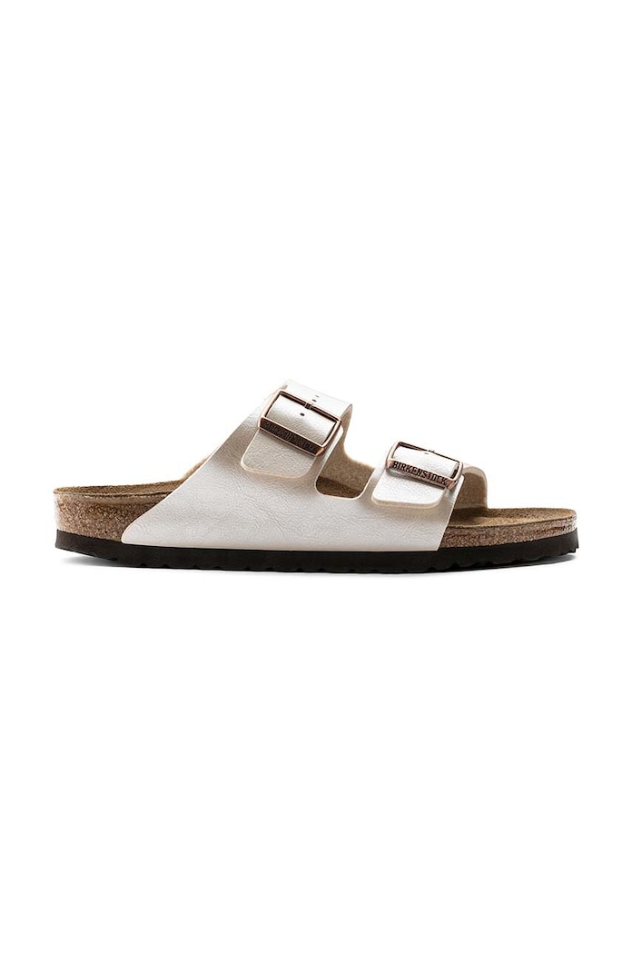 Birkenstock klapki Arizona syntetyczny beżowy 1009921
