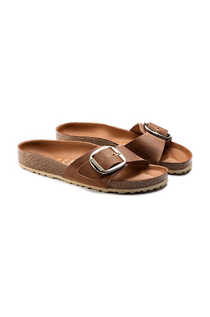Birkenstock - Παντόφλες Madrid Big Buckle καφέ 1006525