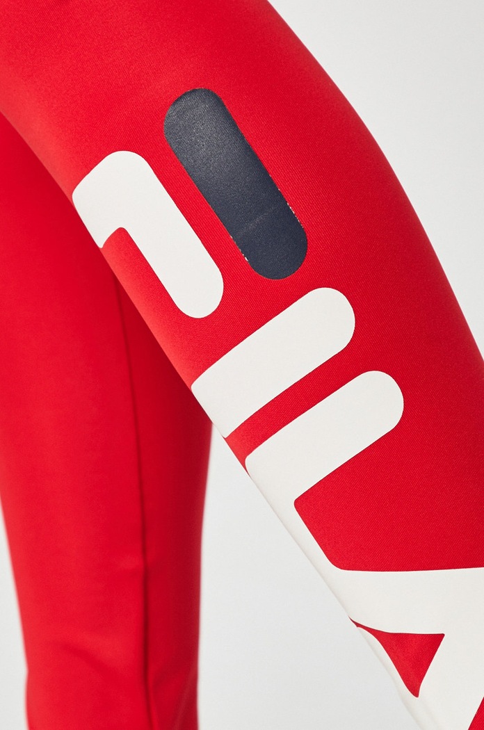 Fila - Legginsy czerwony 681826.002