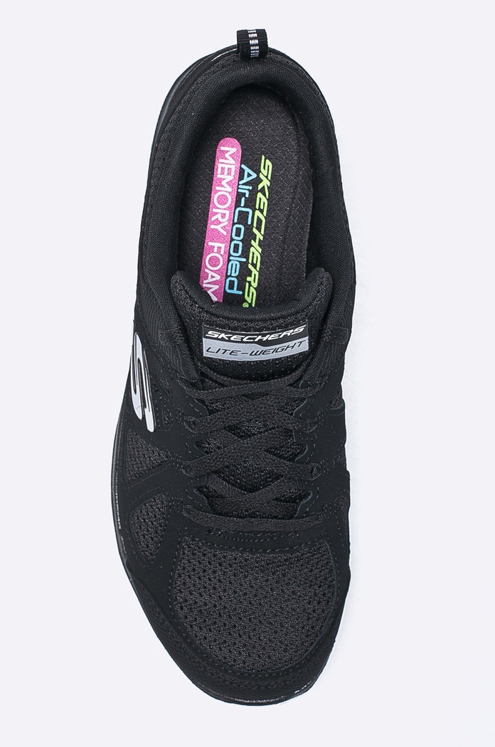Skechers - Topánky 12761.BKW čierna
