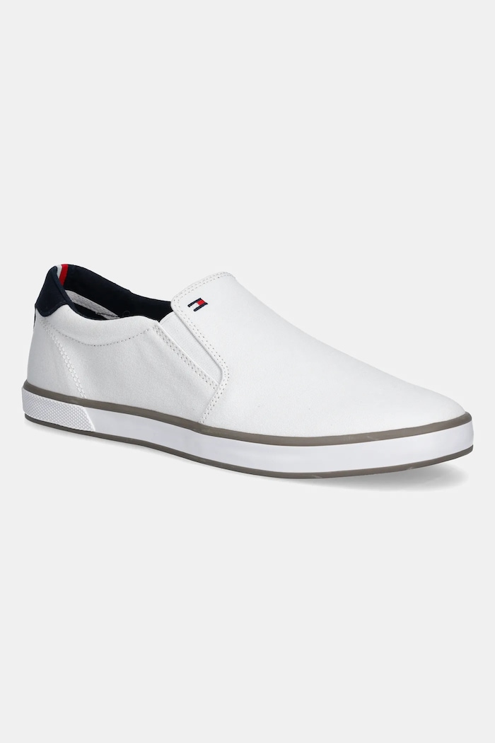 Tommy Hilfiger - Ниски кецове CONIC SLIP ON SNEAKER изкуствен бял FM0FM00597.100
