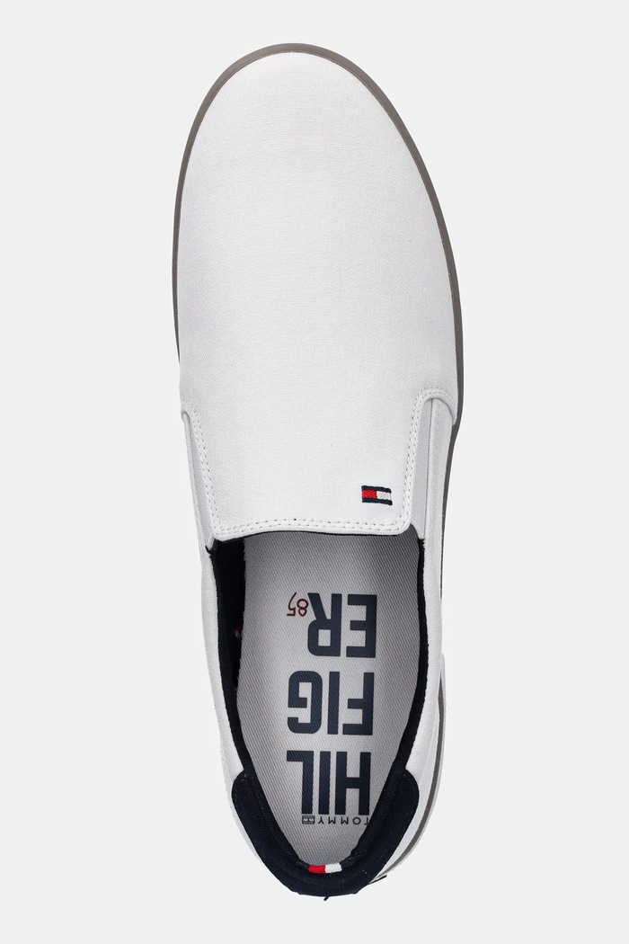 Tommy Hilfiger - Ниски кецове CONIC SLIP ON SNEAKER бял FM0FM00597.100