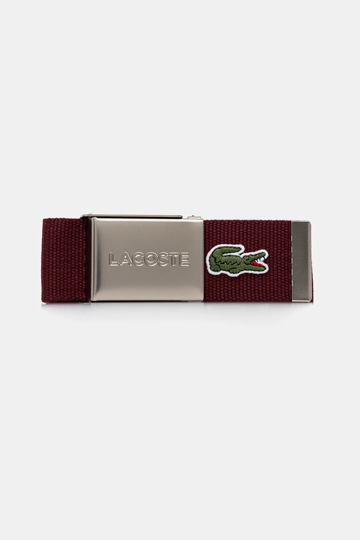 Lacoste pásek pánský burgundské RC2012