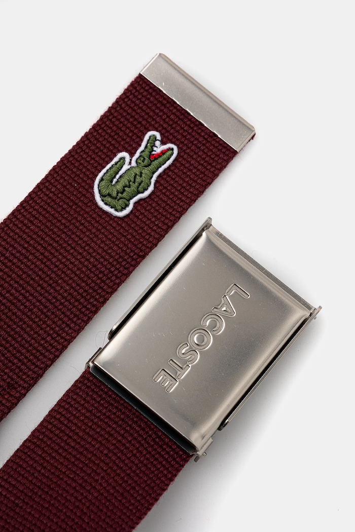 Lacoste pásek pánský RC2012 burgundské SS26