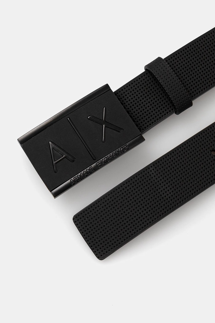 Armani Exchange - Pasek skórzany 951019.CC507 czarny AA00