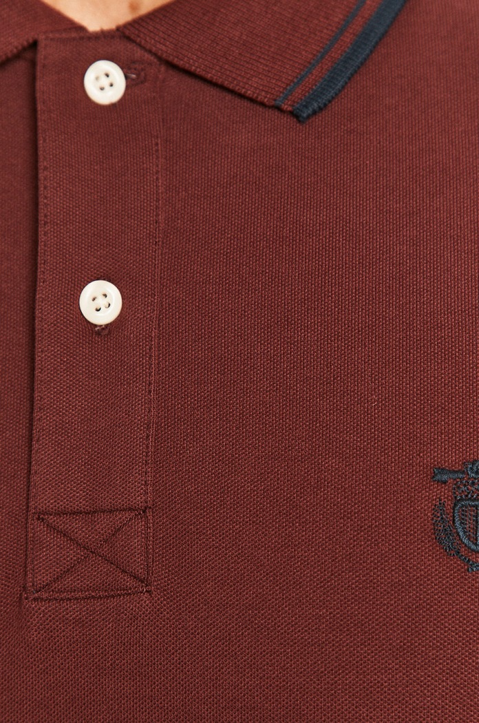 Polo Selected Homme bordowy 16062542
