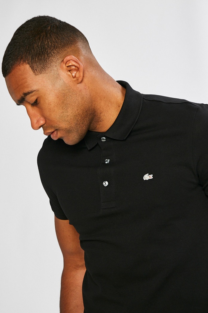 Polo tričko Lacoste černá PH4014