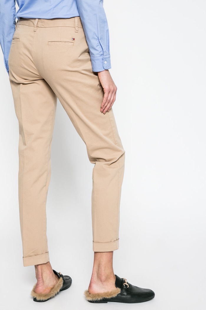 Oblečenie Tommy Hilfiger - Nohavice Marin WW0WW20489 béžová