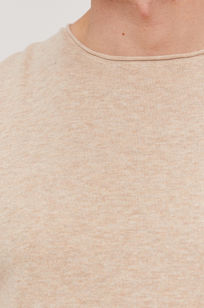 Selected Homme - Sweter 16047649 beżowy