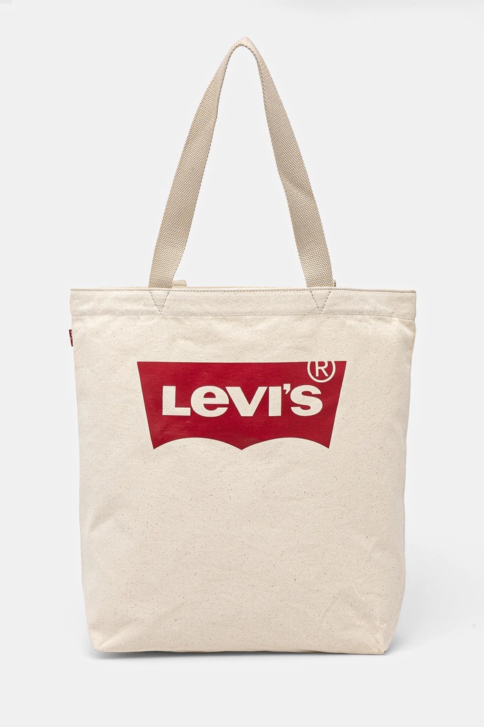 Levi's geanta de bumbac incape in A4 bej 38126.0027
