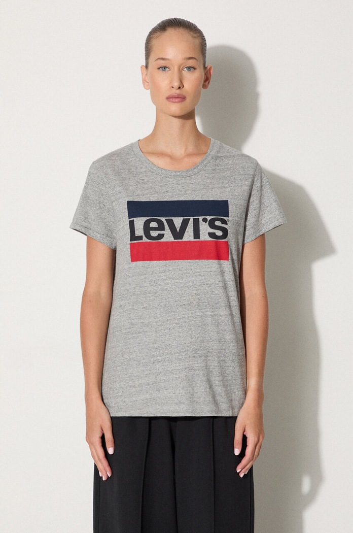 Levi's top sovrastampa grigio 17369.0303
