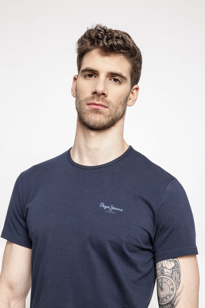 T-shirt Pepe Jeans PM503835 granatowy