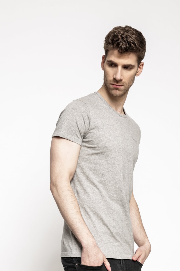 Pepe Jeans - Tričko hladký šedá PM503835