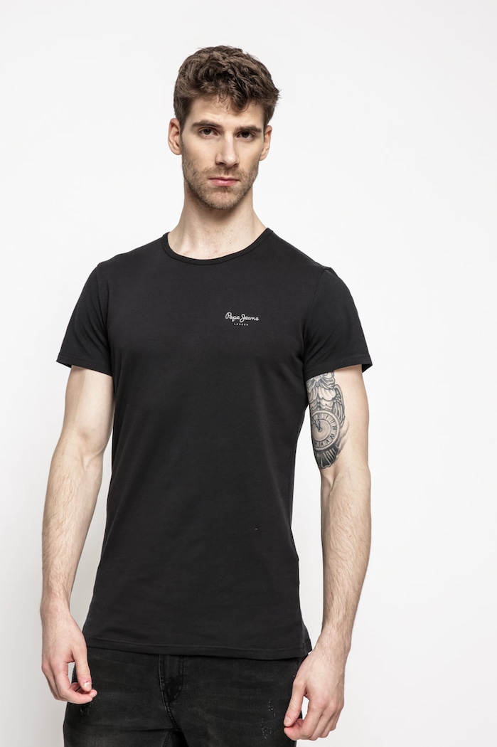 Pepe Jeans - Pánske tričko čierna PM503835