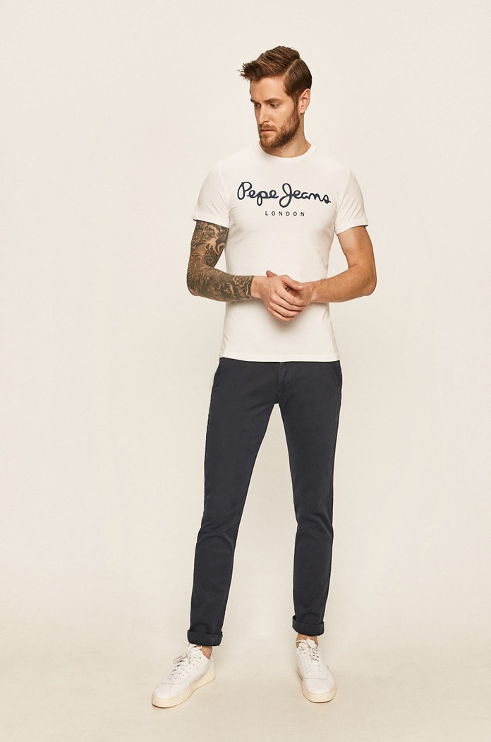 Pepe Jeans - Tričko PM501594. bílá AA00