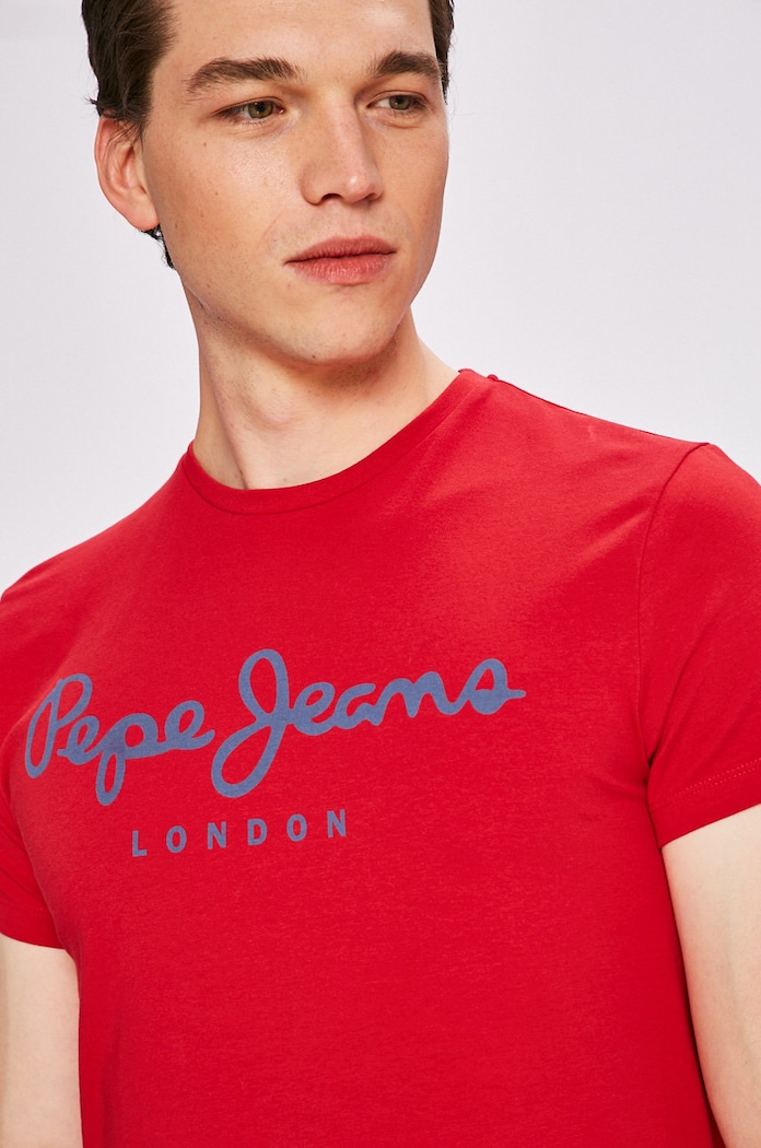 Tricou Pepe Jeans PM501594. rosu