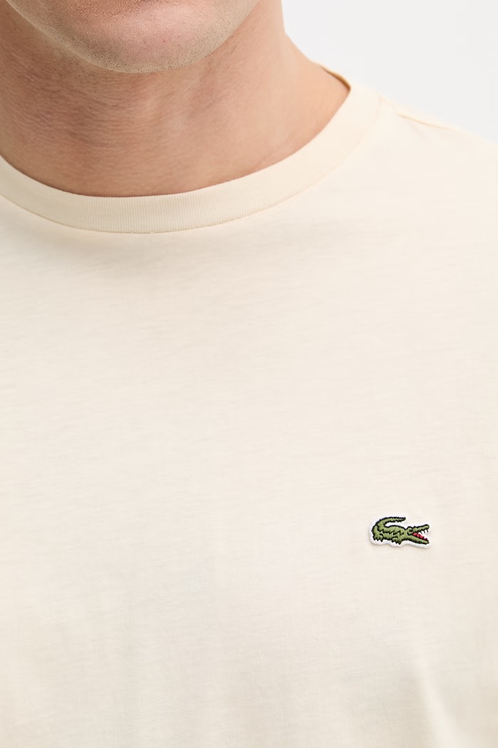 Lacoste tričko pánske bavlnené TH6709 béžová