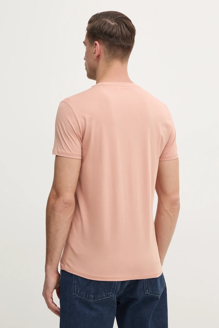 Oblečenie Lacoste tričko pánske bavlnené TH6709 oranžová