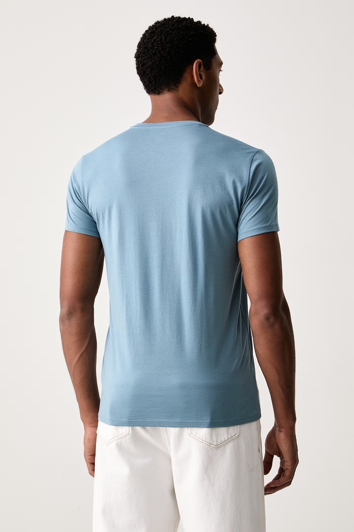 Lacoste tričko pánské bavlněné modrá TH6709