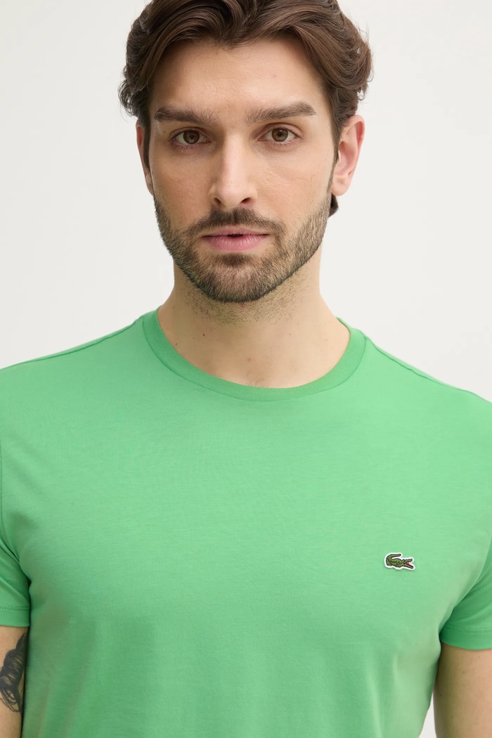 Lacoste tričko pánské bavlněné zelená TH6709