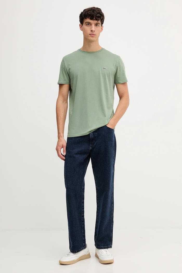 Lacoste tričko pánske bavlnené TH6709 zelená SS26