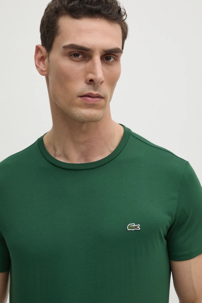 Lacoste tričko pánske bavlnené zelená TH6709