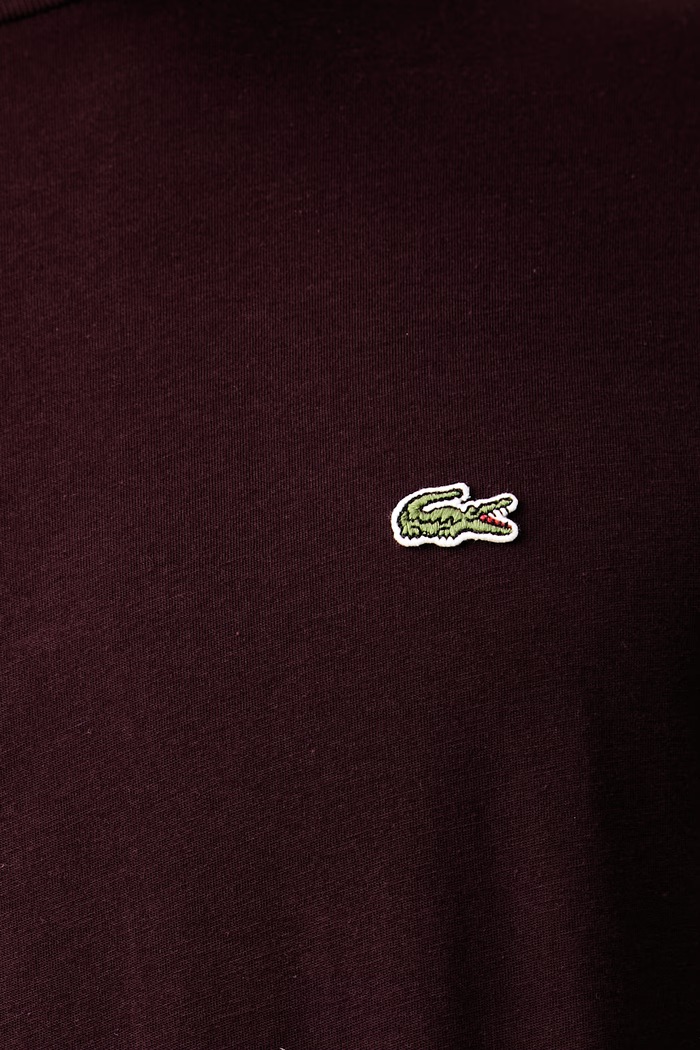 Lacoste футболка для мужчин из хлопка TH6709 бордо