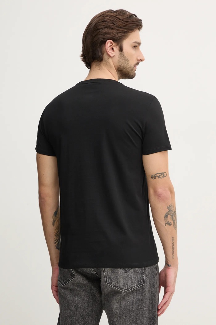 Clothing Lacoste t-shirt cotton Men's TH6709 black