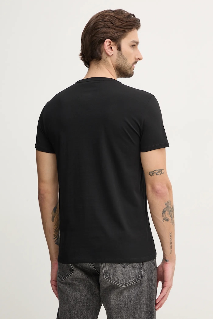 Clothing Lacoste t-shirt cotton Men's TH6709 black