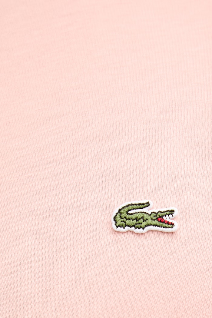 Lacoste T-shirt βαμβακερός ανδρικός TH6710 πορτοκαλί