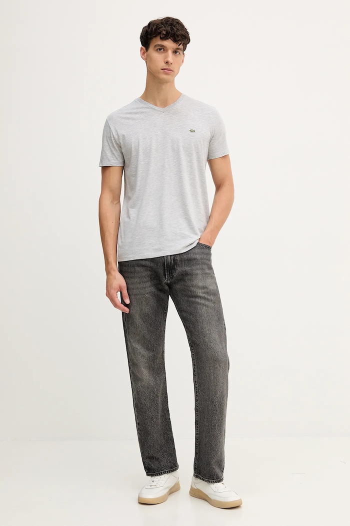 Lacoste póló férfi pamut TH6710 szürke SS26
