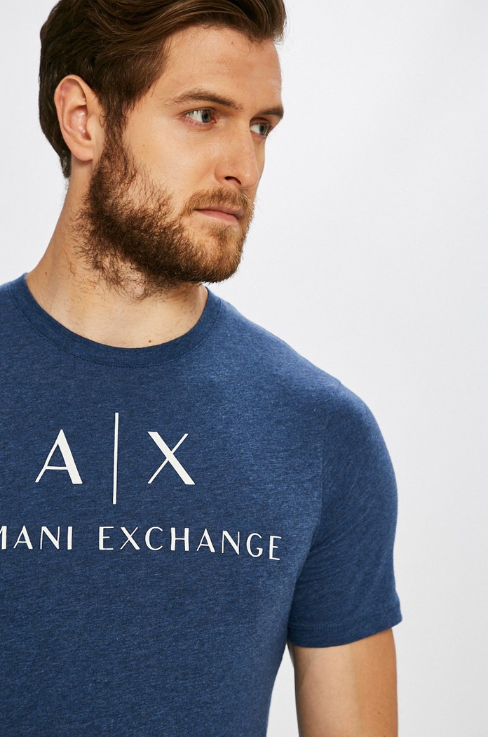 Tričko Armani Exchange modrá 8NZTCJ.Z8H4Z.NOS