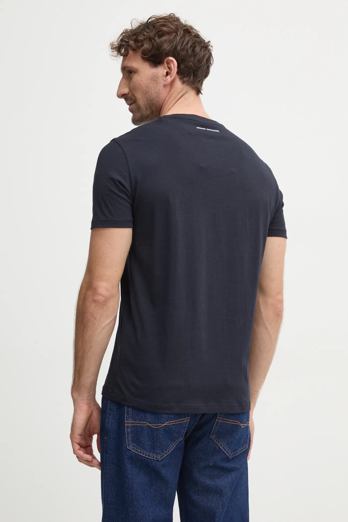 Oblečenie Bavlnené tričko Armani Exchange 8NZTCK.Z8H4Z.NOS tmavomodrá