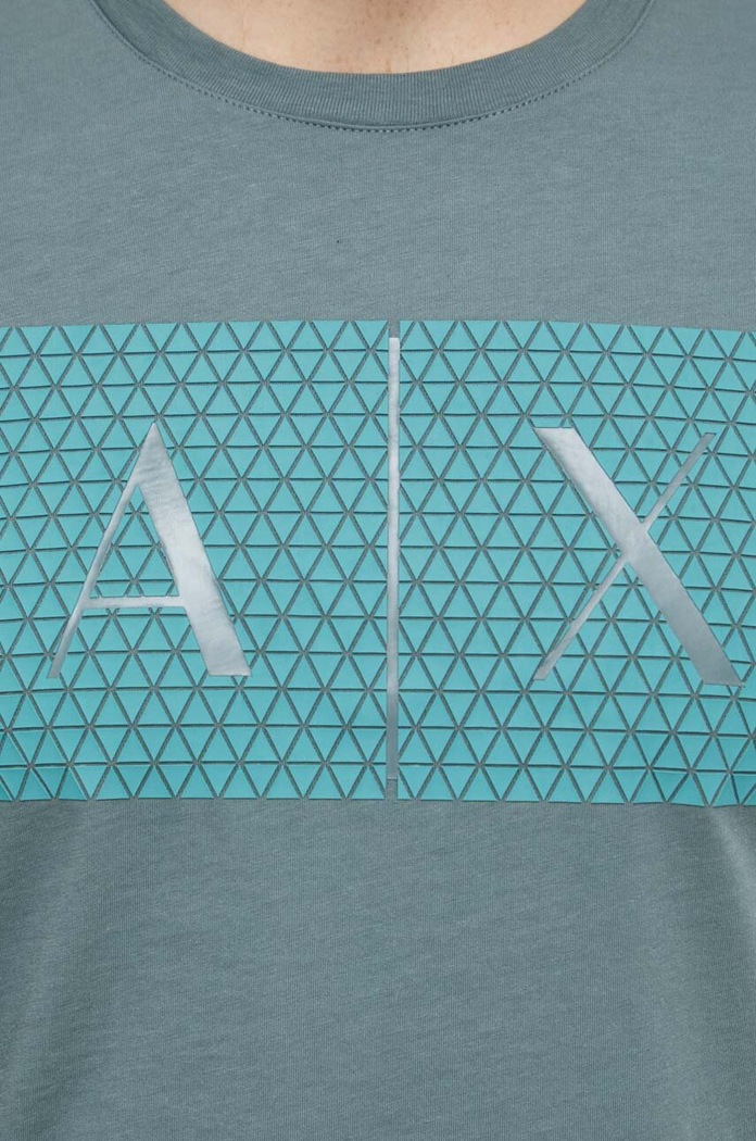 Armani Exchange t-shirt bawełniany 8NZTCK.Z8H4Z.NOS zielony