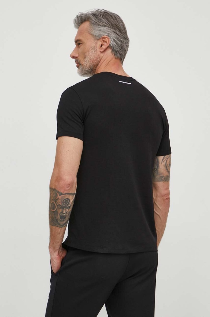 Oblečenie Bavlnené tričko Armani Exchange 8NZTCK.Z8H4Z.NOS čierna
