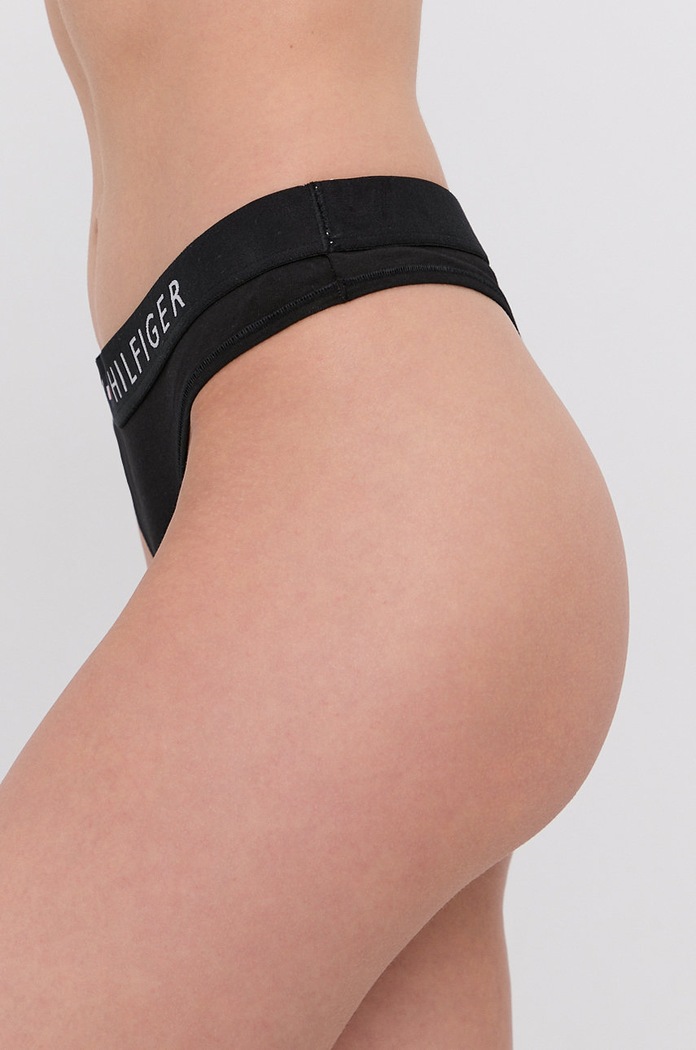 Tommy Hilfiger Στρινγκ UW0UW01555 μαύρο AA00