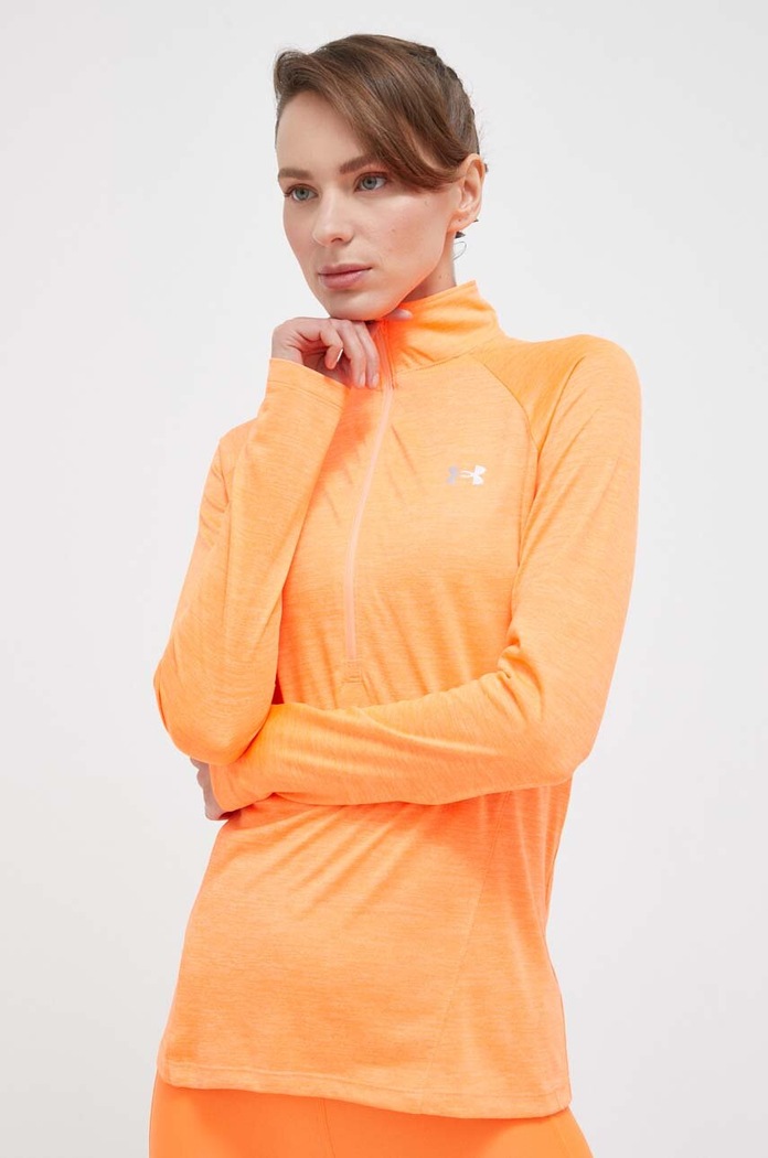 Under Armour bluza treningowa Tech bez kaptura pomarańczowy 1320128