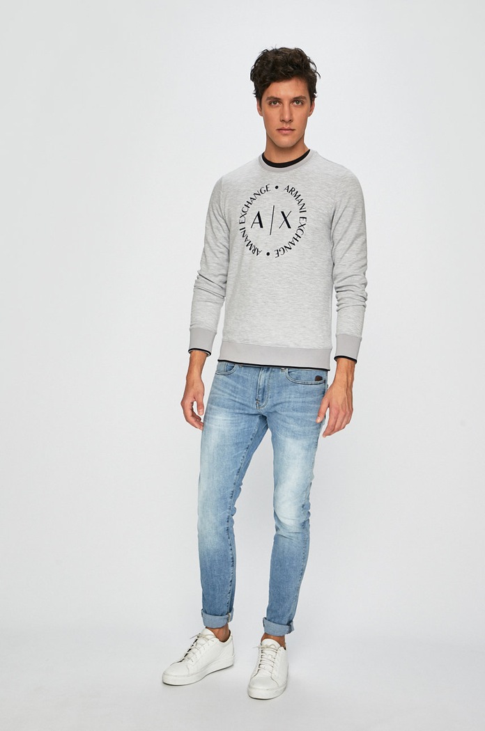 Armani Exchange - Majica 8NZM87.Z9N1Z siva AA00