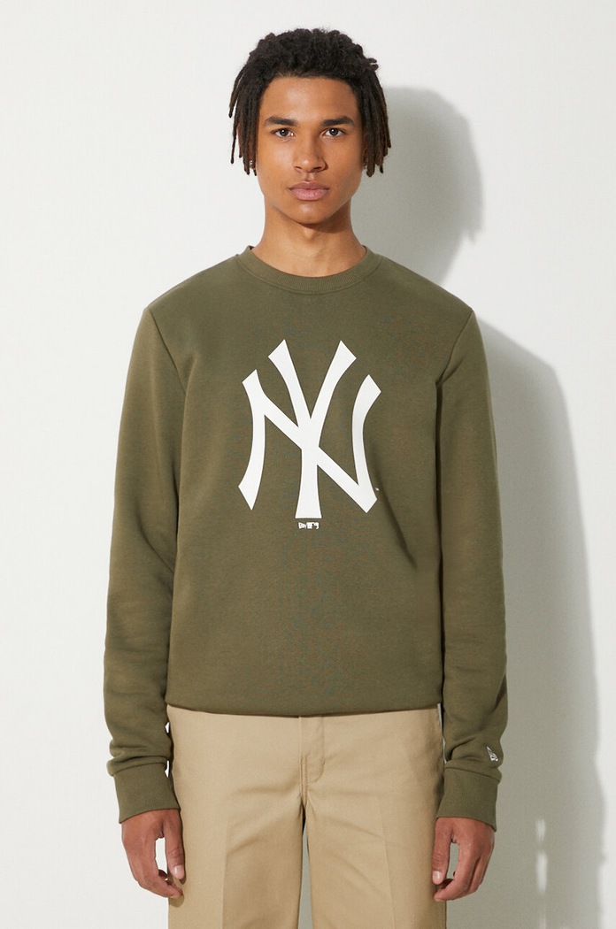 New Era - Bluza bez kaptura zielony 11863702