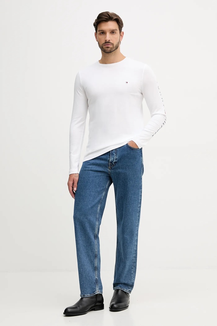 Tommy Hilfiger - Longsleeve MW0MW09096 λευκό AW25